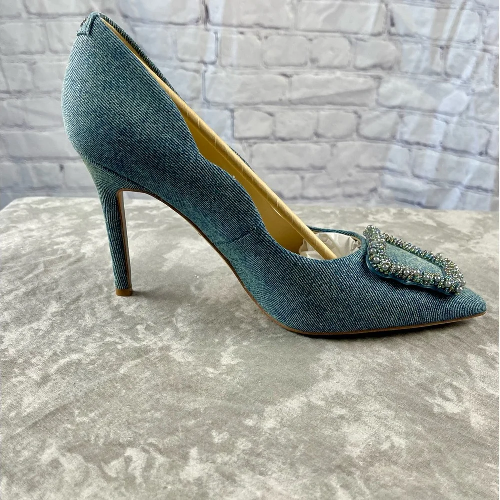 Brand New W/box Sam Edelman Harriet Pointed Toe Pump Size 9 - Picture 3 of 17